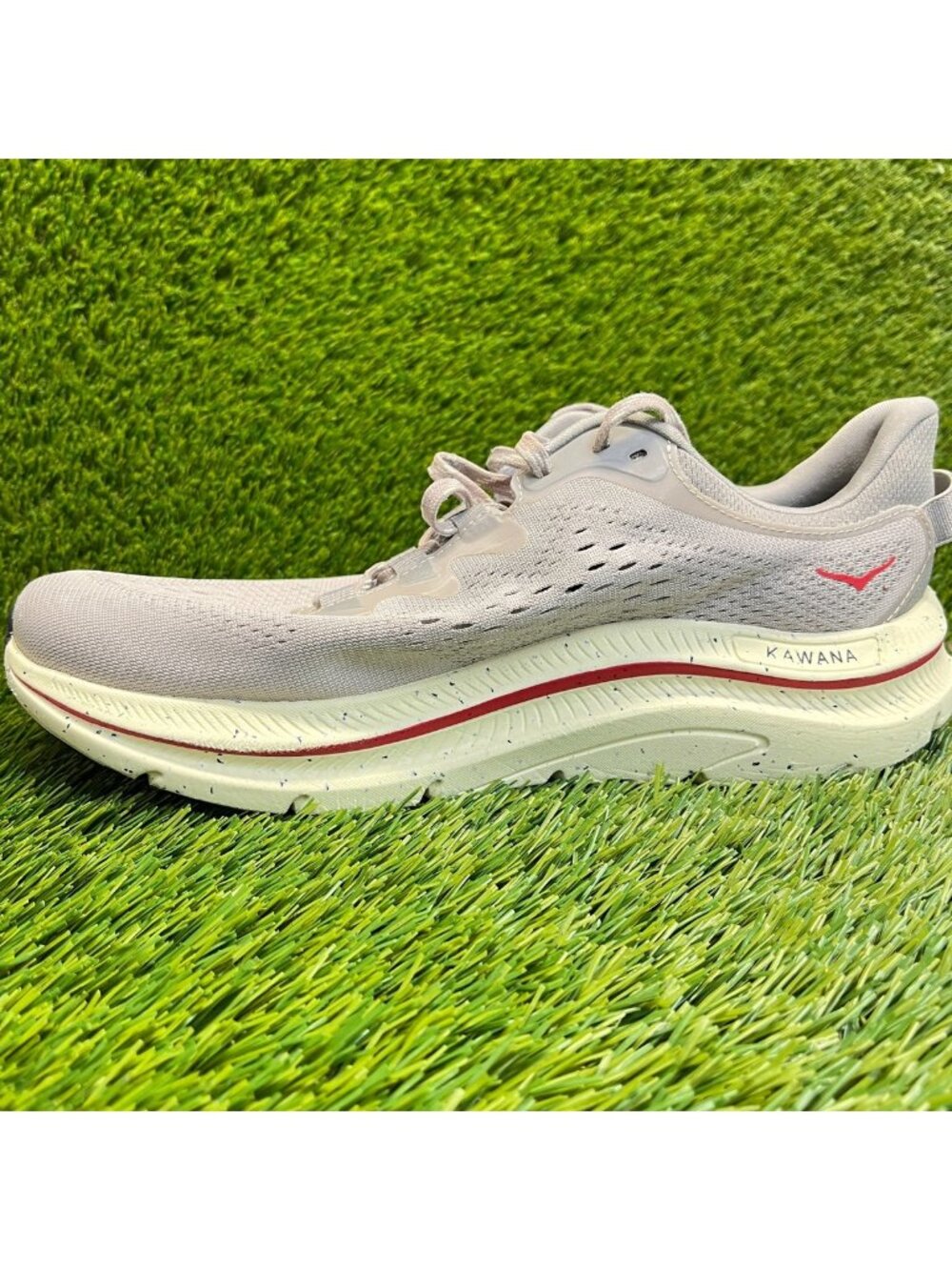 Hoka One One Kawana 2 Womens Size 9.5 Gray Red Athletic Running Shoes Sneakers - Picture 2 of 11